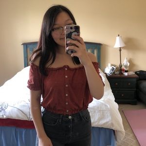 URBAN OUTFITTERS off the shoulder top